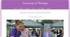 Desktop Screenshot of kneading-a-massage.com